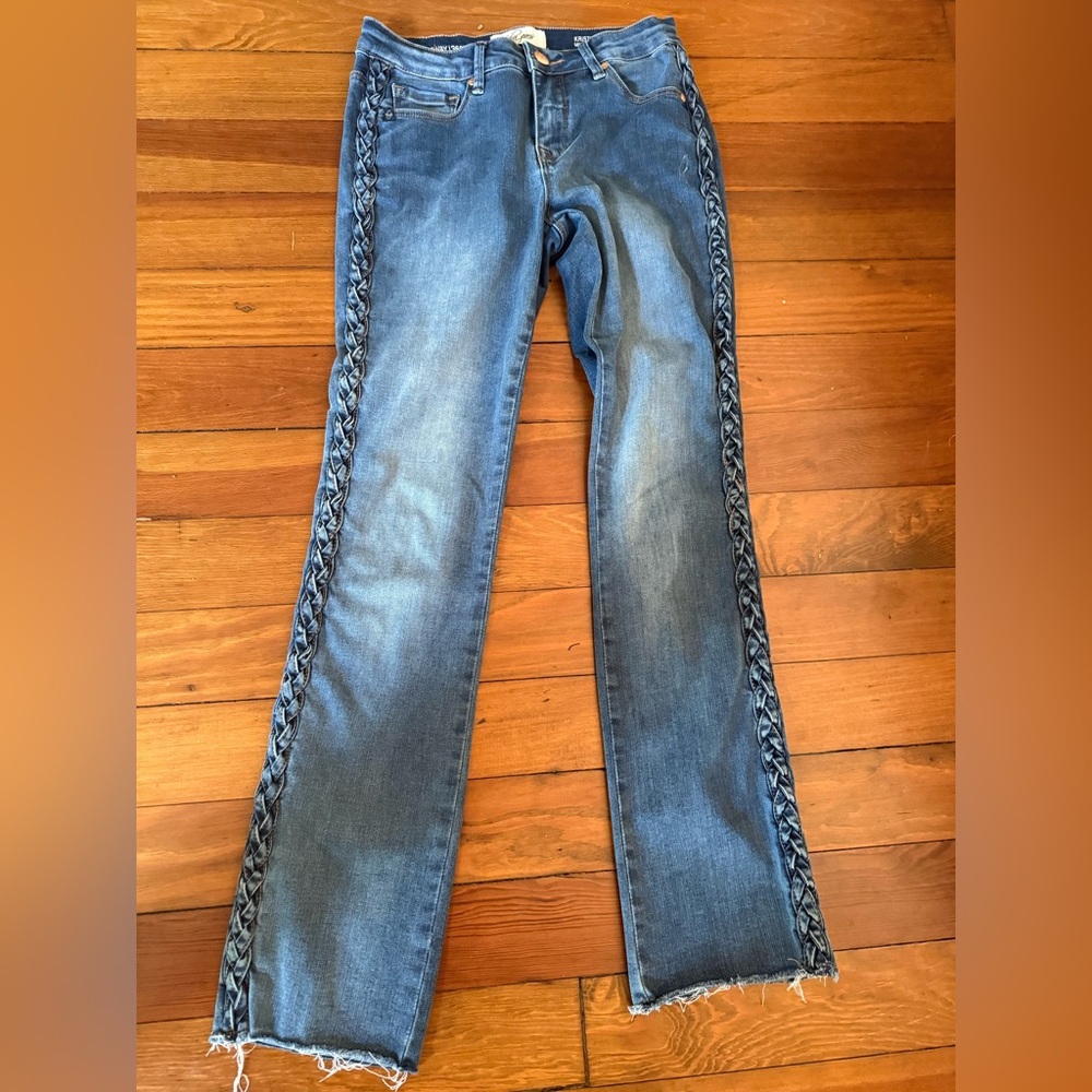 Lola jeans ankle length sz 0 runs big